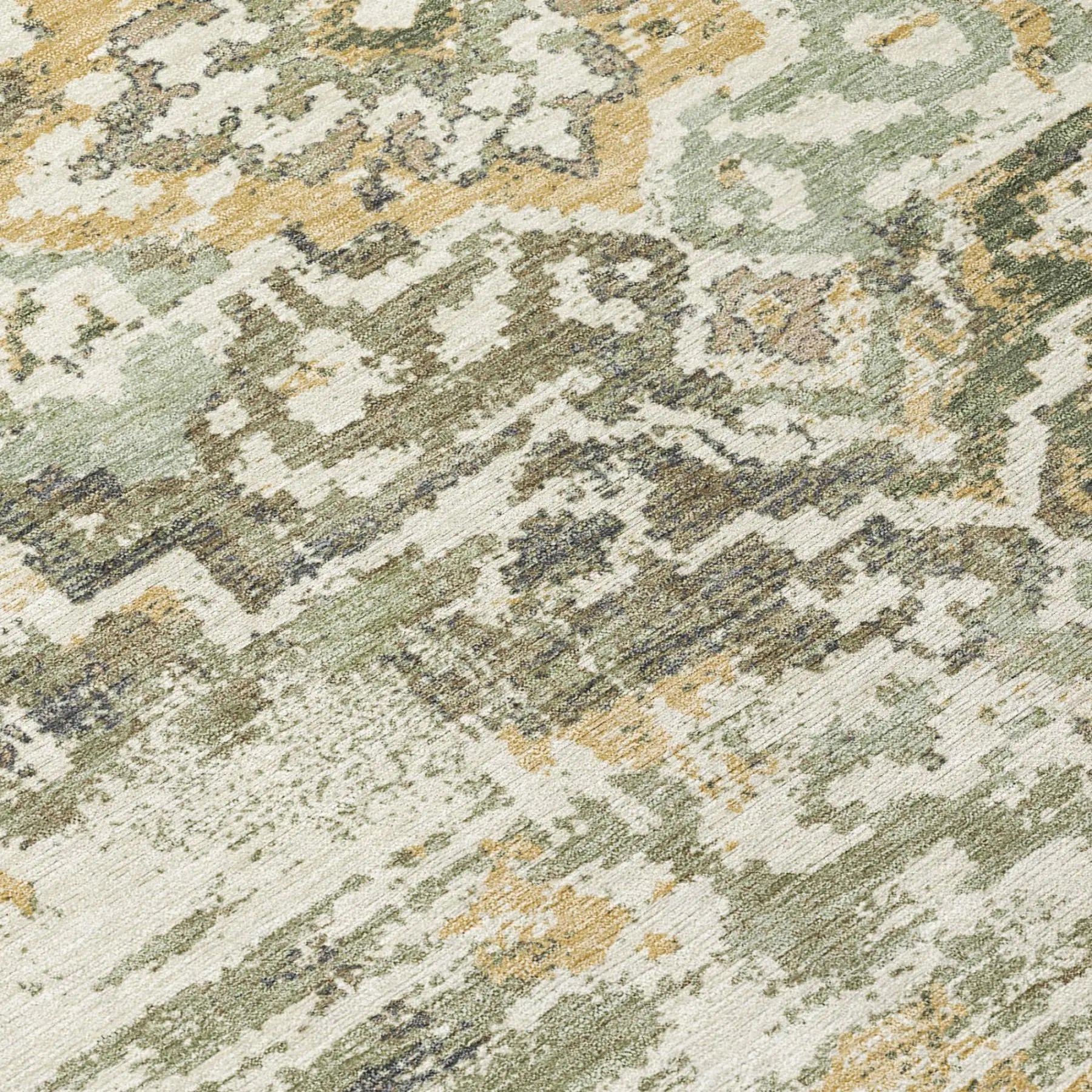 9' X 12' Sage And Green Medallion Washable Indoor Outdoor Area Rug Homeroots Outdoor