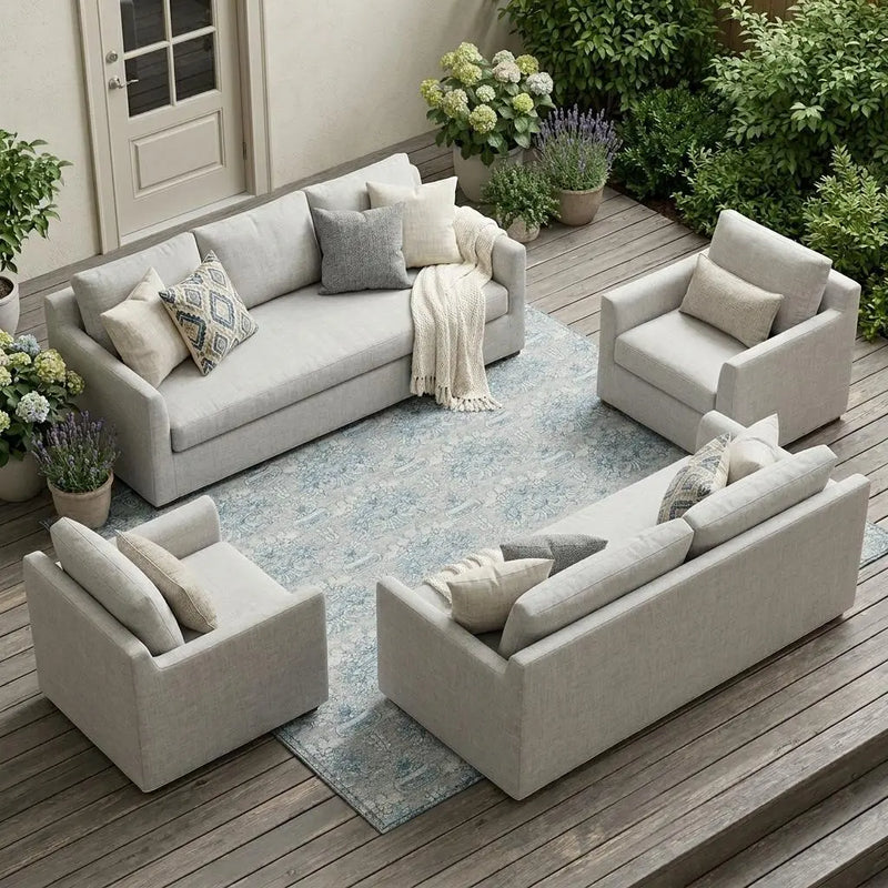 9' X 12' Silver And Gray Floral Washable Indoor Outdoor Area Rug Homeroots Outdoor