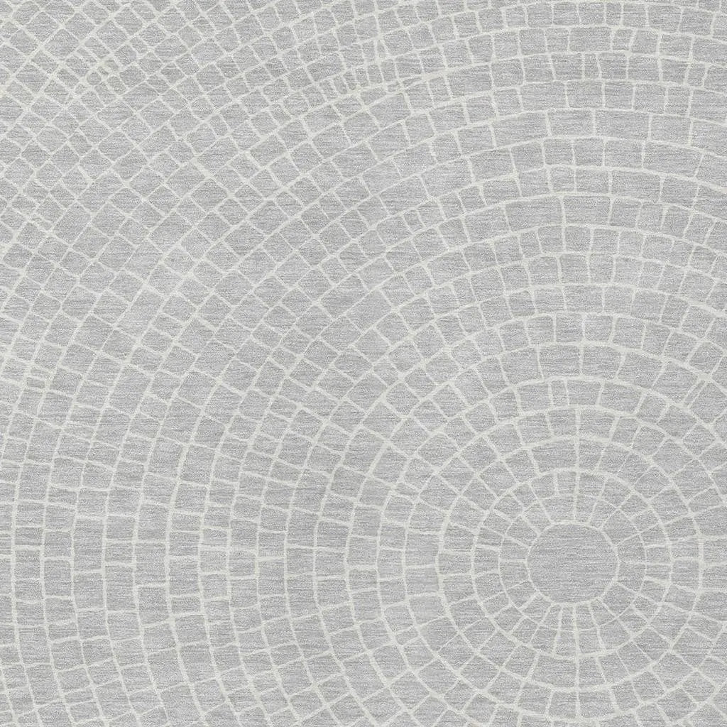 9' X 12' Silver And Ivory Geometric Washable Indoor Outdoor Area Rug Homeroots Outdoor