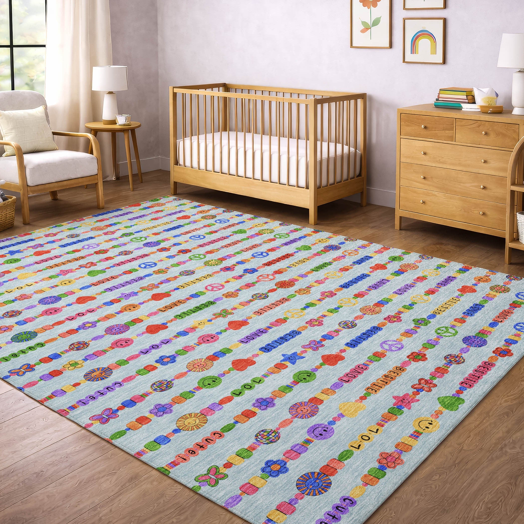 9' X 12' Sky Blue And Ivory Geometric Washable Indoor Outdoor Area Rug Homeroots Outdoor
