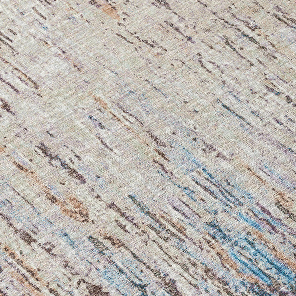 9' X 12' Taupe And Brown Striped Washable Indoor Outdoor Area Rug Homeroots Outdoor
