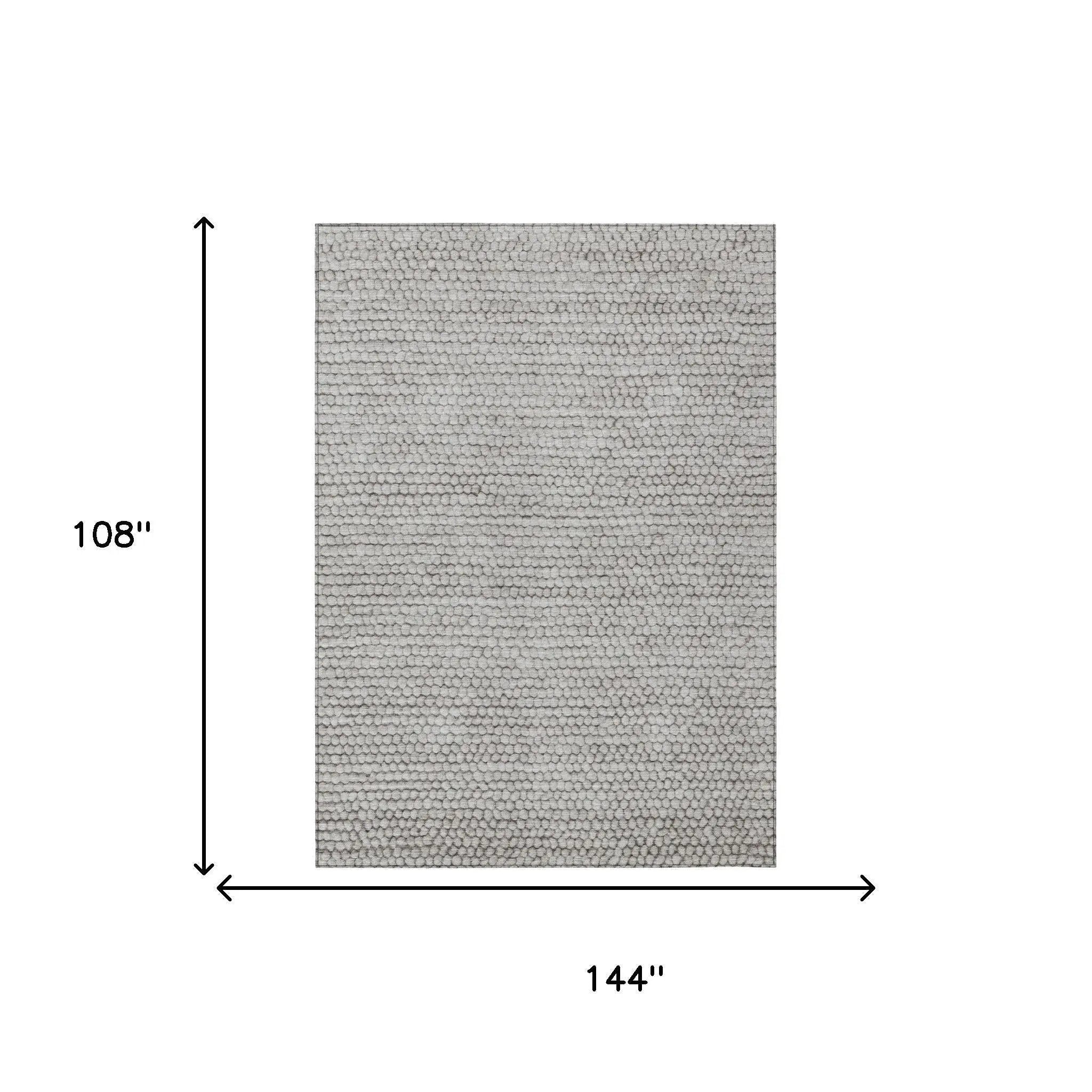 9' X 12' Taupe And Brown Striped Washable Indoor Outdoor Area Rug Homeroots Outdoor