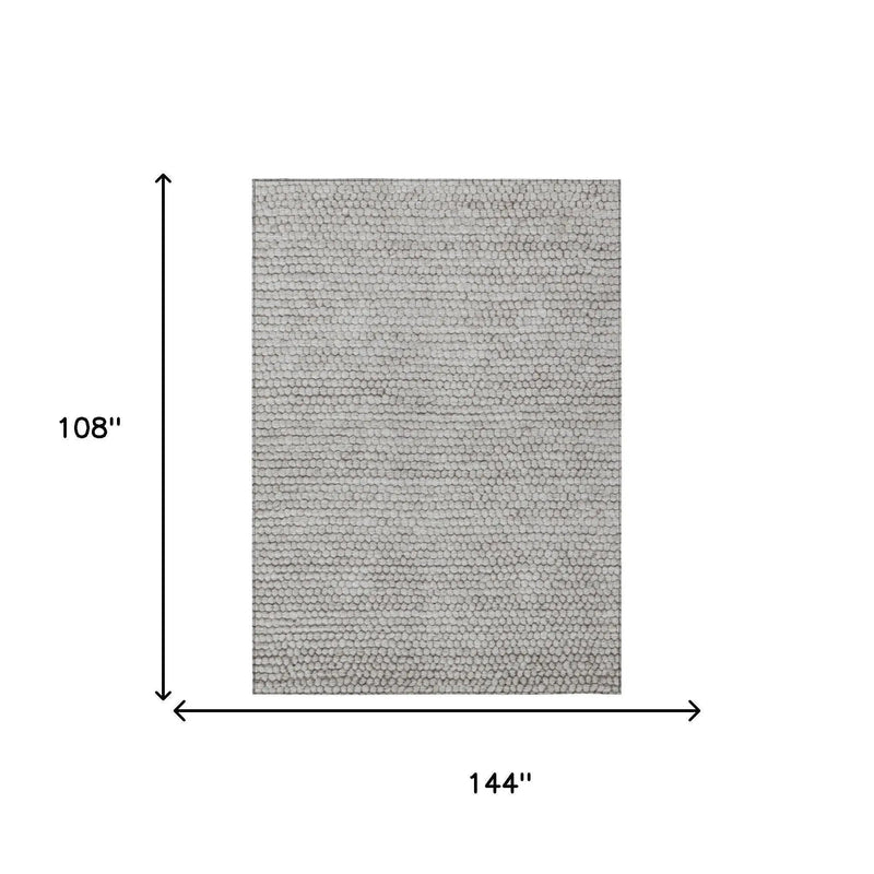 9' X 12' Taupe And Brown Striped Washable Indoor Outdoor Area Rug Homeroots Outdoor