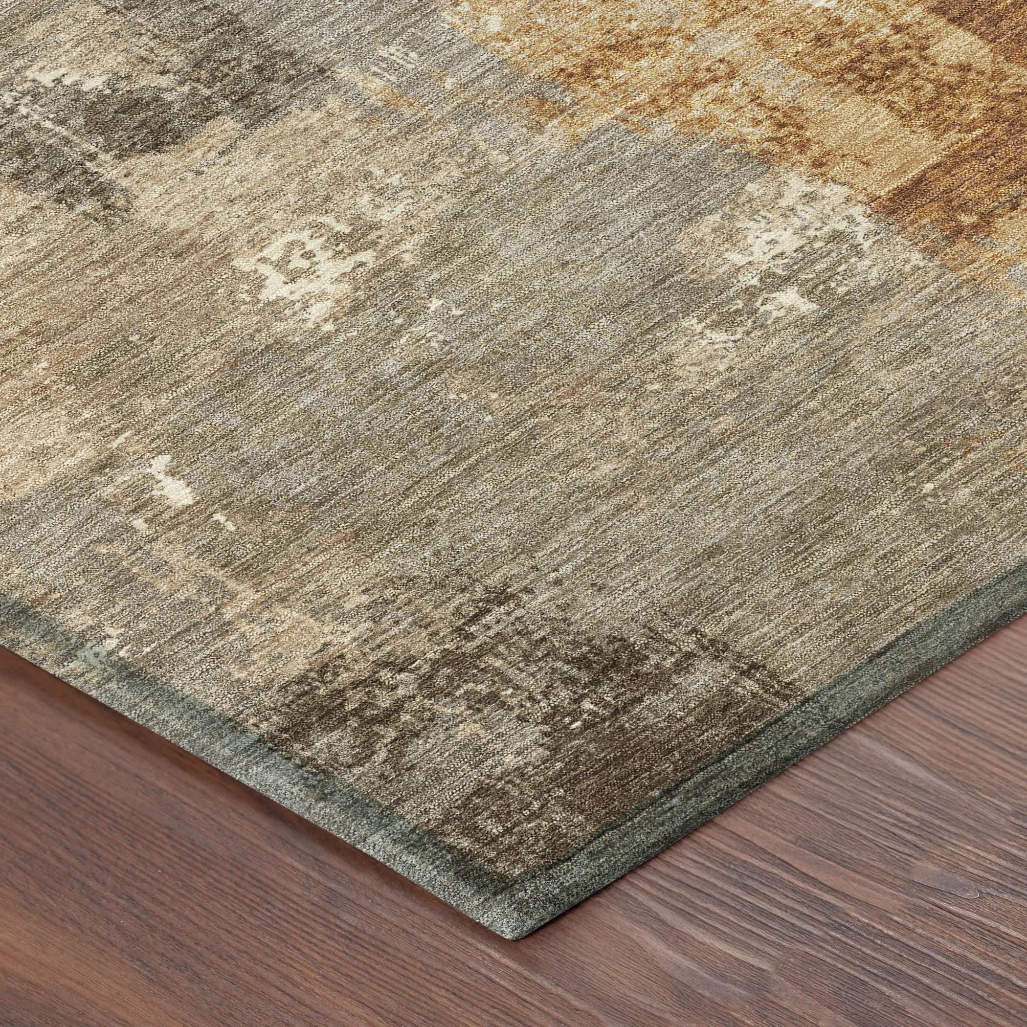 9' X 12' Taupe And Gray Abstract Washable Indoor Outdoor Area Rug Homeroots Outdoor
