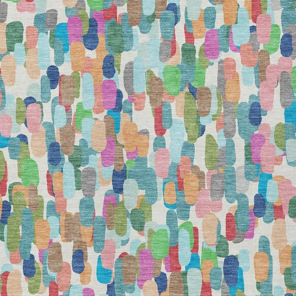 9' X 12' Teal Blue And Navy Blue Abstract Washable Indoor Outdoor Area Rug Homeroots Outdoor
