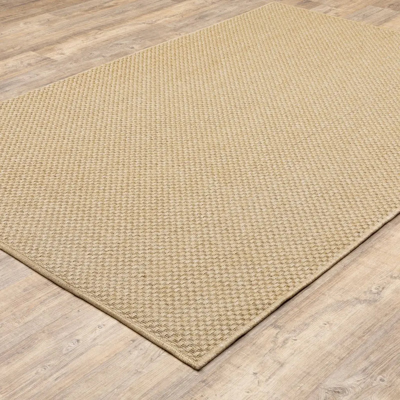 9' X 13' Beige Indoor Outdoor Area Rug Homeroots Outdoor