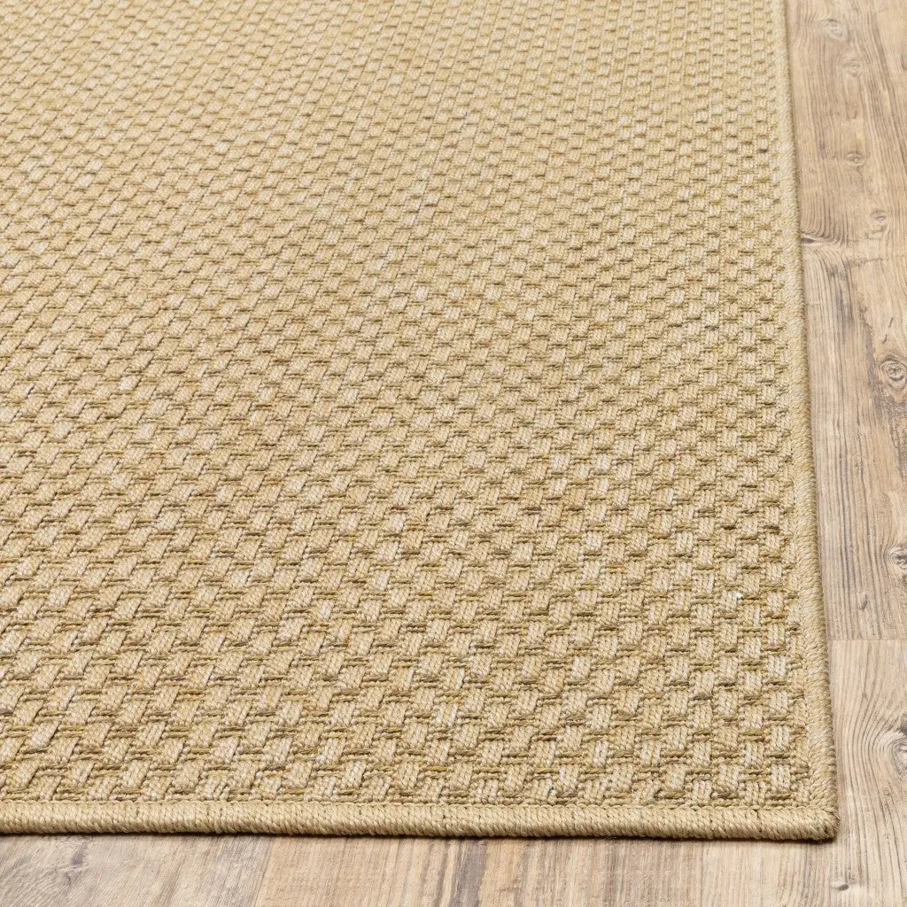9' X 13' Beige Indoor Outdoor Area Rug Homeroots Outdoor