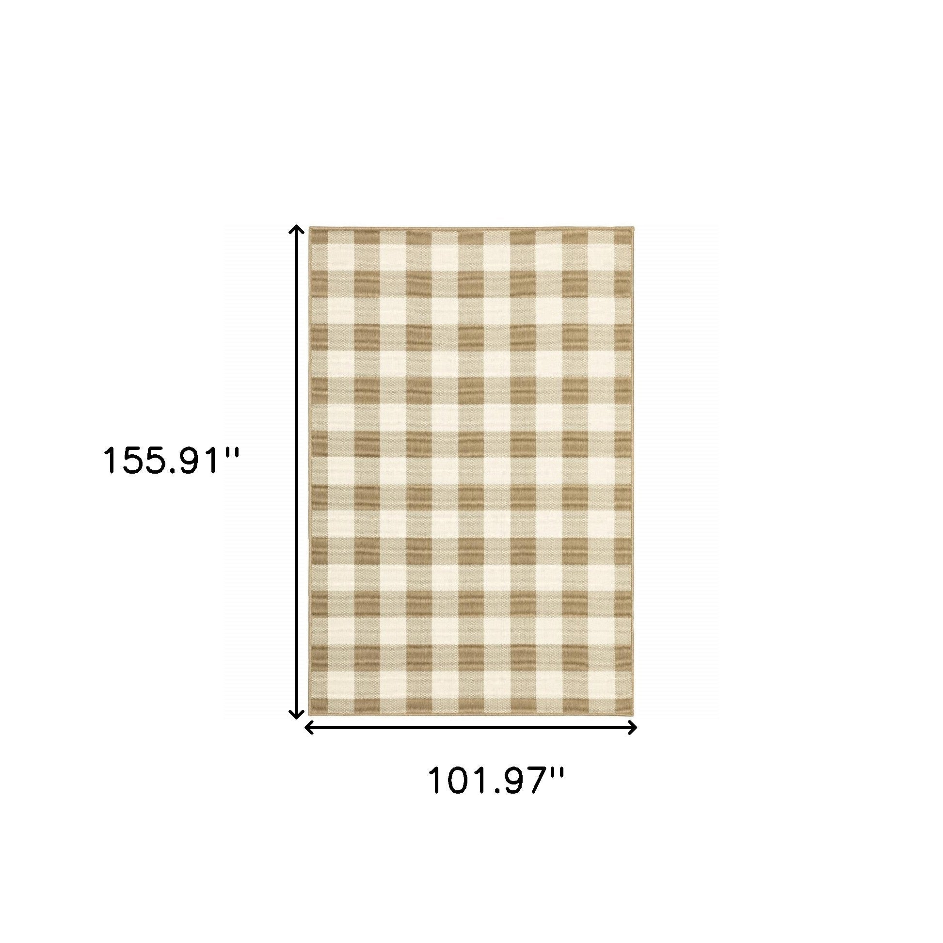 9' X 13' Gray and Ivory Geometric Stain Resistant Indoor Outdoor Area Rug Homeroots Outdoor