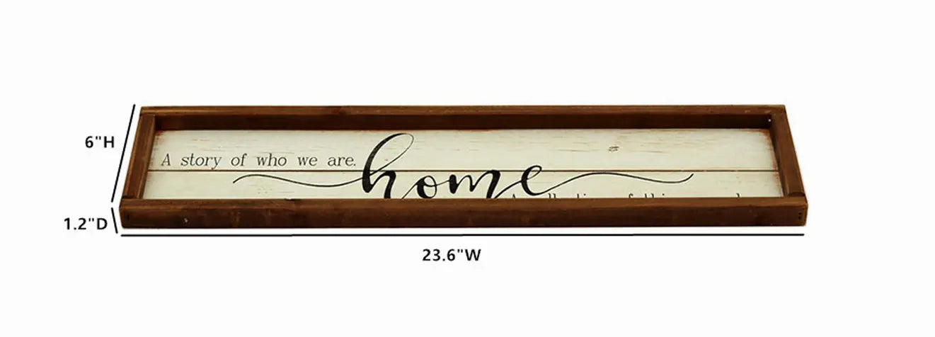 A Story of Who We are Home Wood Framed Wall Decor Sign-Farmhouse Plaque-23.6 x 1.2 x 6 Inches Paris Loft Inc