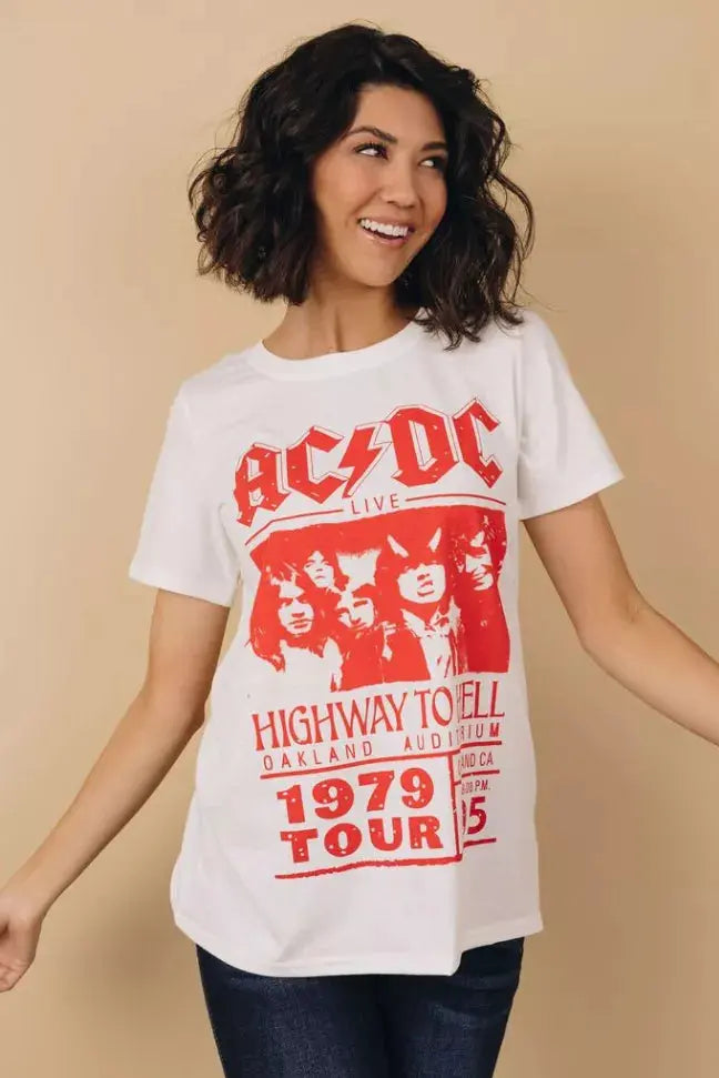 AC/DC 1979 Highway To Hell Tee Stay Warm in Style