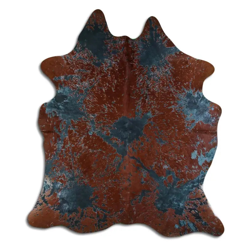 ACID WASHED HAIR ON COWHIDE DISTRESSED EMERALD GREEN MODA-DBK