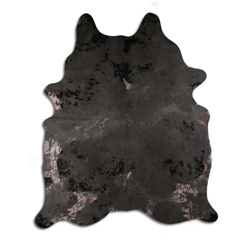 ACID WASHED HAIR ON COWHIDE DISTRESSED GREY MODA-DBK