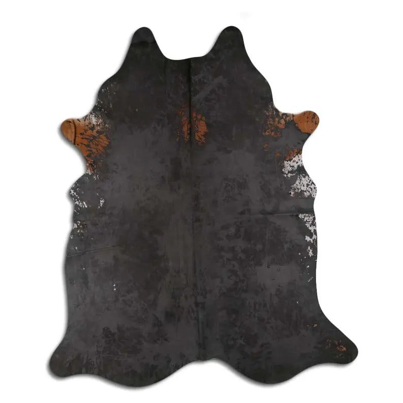 ACID WASHED HAIR ON COWHIDE DISTRESSED GREY MODA-DBK