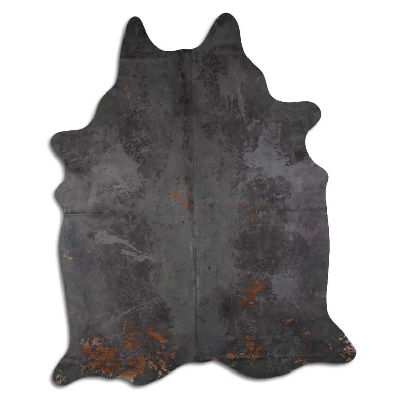 ACID WASHED HAIR ON COWHIDE DISTRESSED GREY MODA-DBK