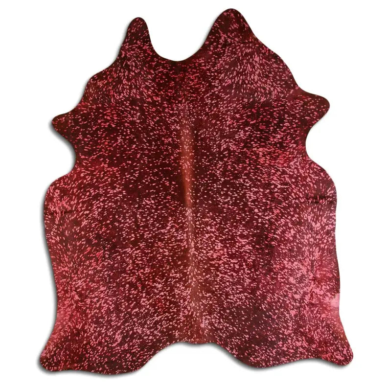 ACID WASHED HAIR ON COWHIDE DYED PINK ON BROWN MODA-DBK