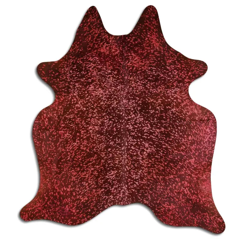 ACID WASHED HAIR ON COWHIDE DYED PINK ON BROWN MODA-DBK