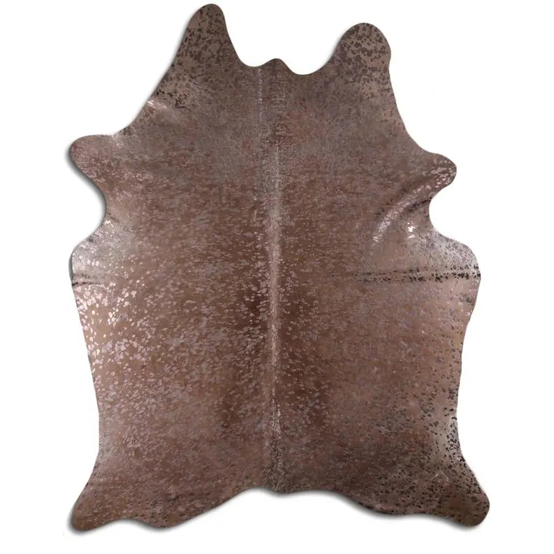 ACID WASHED HAIR ON COWHIDE GRAPHITE METALLIC ON GREY MODA-DBK