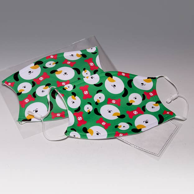ADJUSTABLE Happy Howl-idays Face Mask LIANE FRIED STUDIO