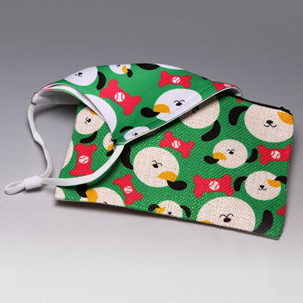 ADJUSTABLE Happy Howl-idays Face Mask LIANE FRIED STUDIO
