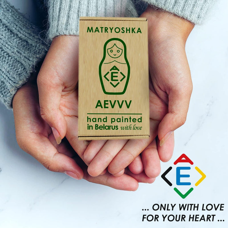 AEVVV Matryoshka Nesting Dolls Set of 7 pcs   Matreshka Doll in Eastern European Costume with Cornflowers   Russian Dolls Nesting Dolls   Babushka Dolls Aevvv