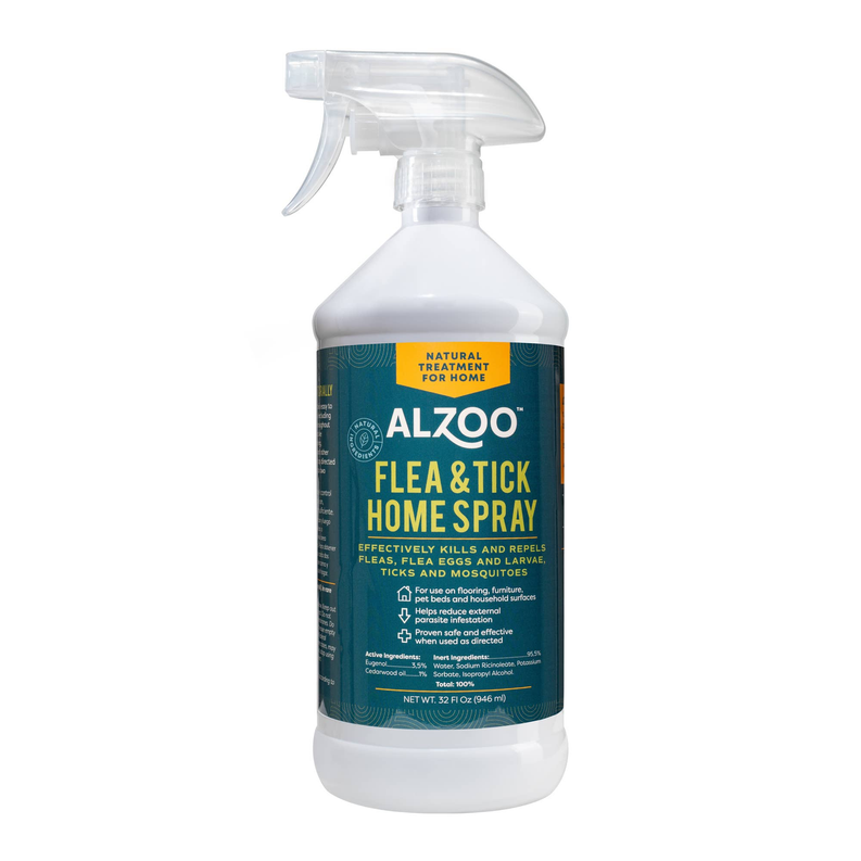 ALZOO Plant-Base Flea & Tick Home Spray, 32oz ALZOO