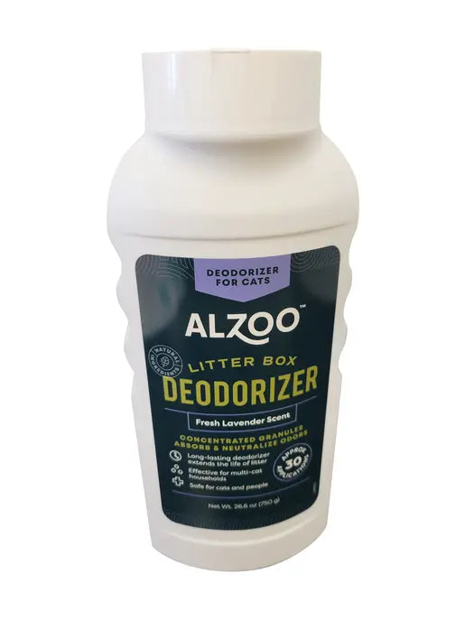 ALZOO Plant-Based Cat Litter Deodorizer Fresh Lavender, 26.6oz ALZOO