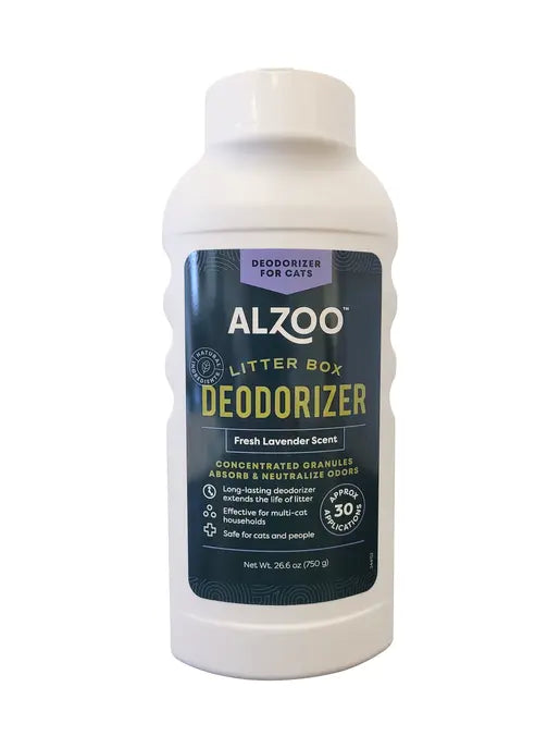 ALZOO Plant-Based Cat Litter Deodorizer Fresh Lavender, 26.6oz ALZOO