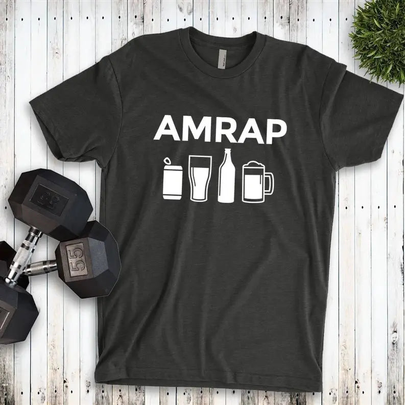 AMRAP Beer Drinking Shirt | Funny Crossfit shirt Stiles Tee