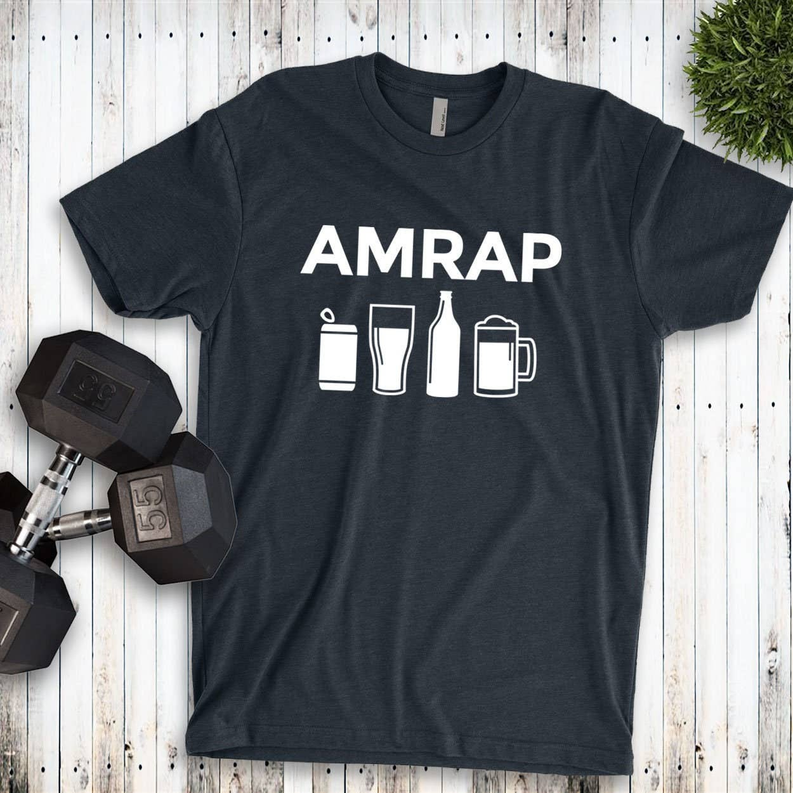 AMRAP Funny Beer Shirt For Crossfit Workout | Gym tee Stiles Tee