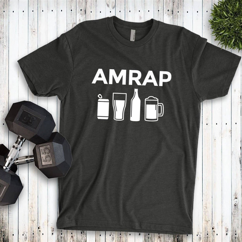 AMRAP Funny Beer Shirt For Crossfit Workout | Gym tee Stiles Tee