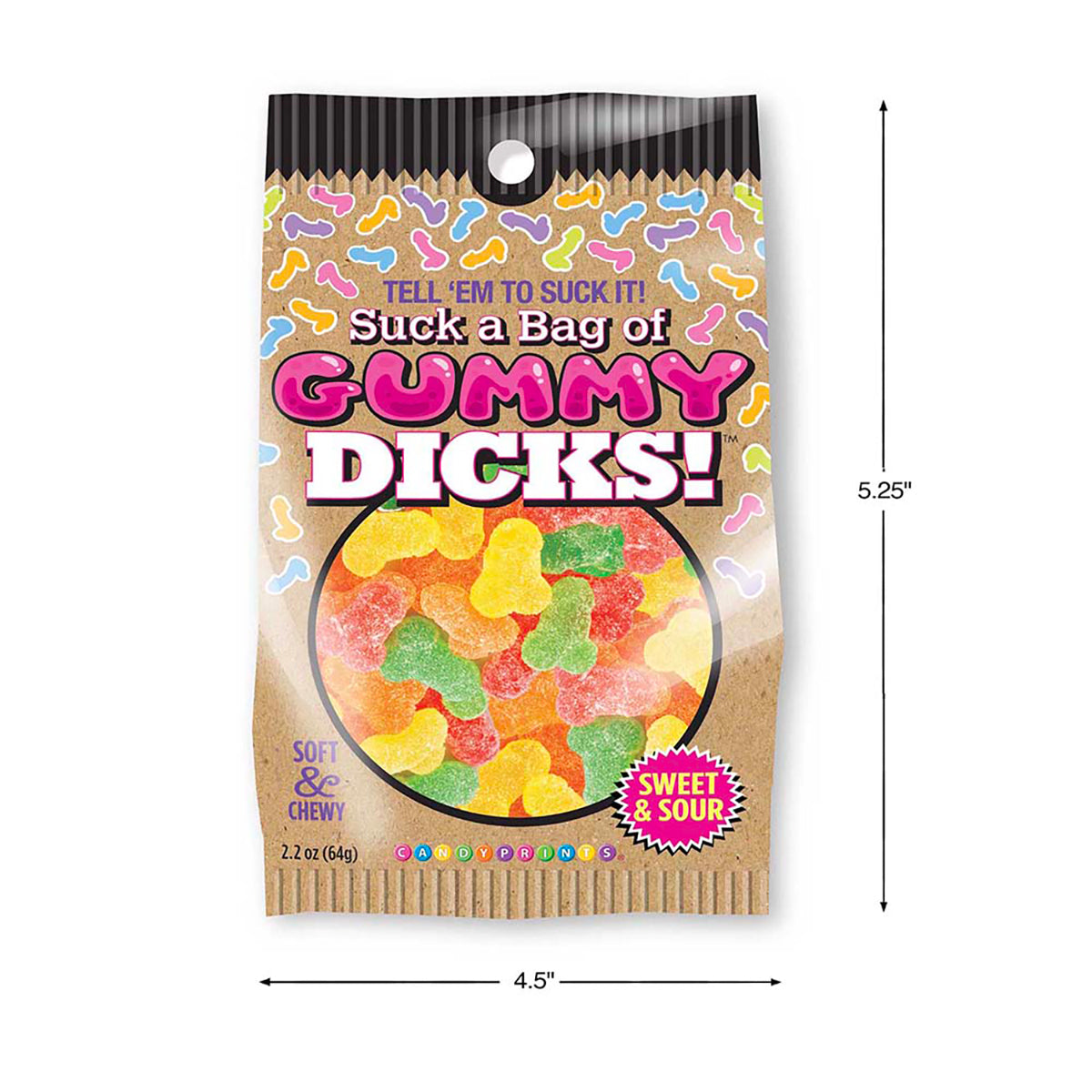 Suck A Bag Of Gummy Dicks 4oz Bag Little Genie