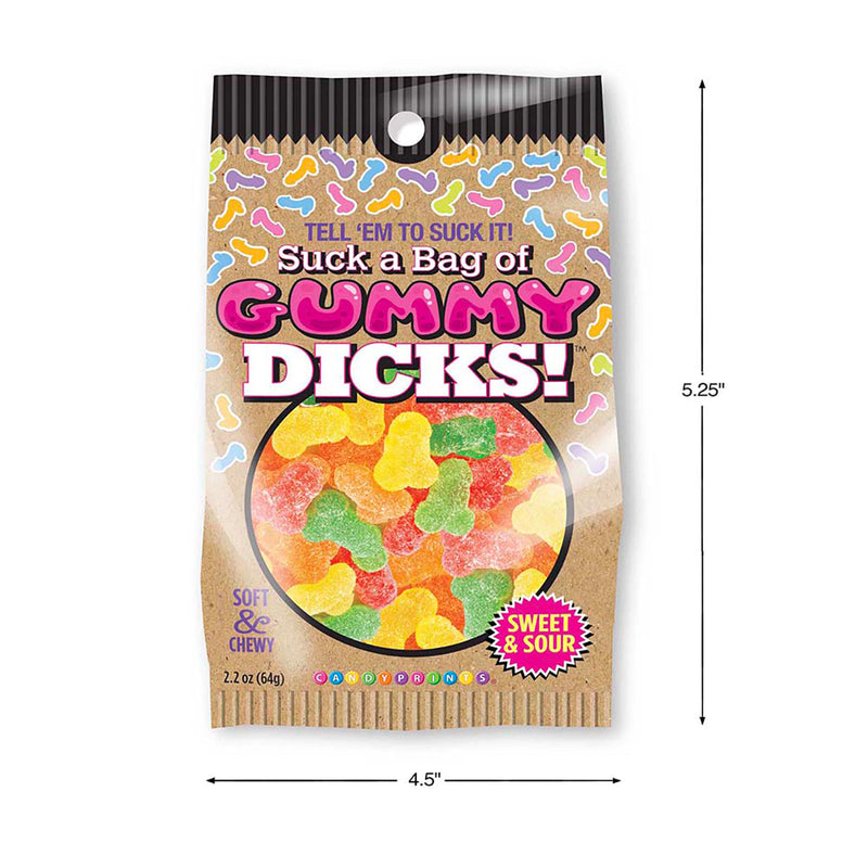 Suck A Bag Of Gummy Dicks 4oz Bag Little Genie