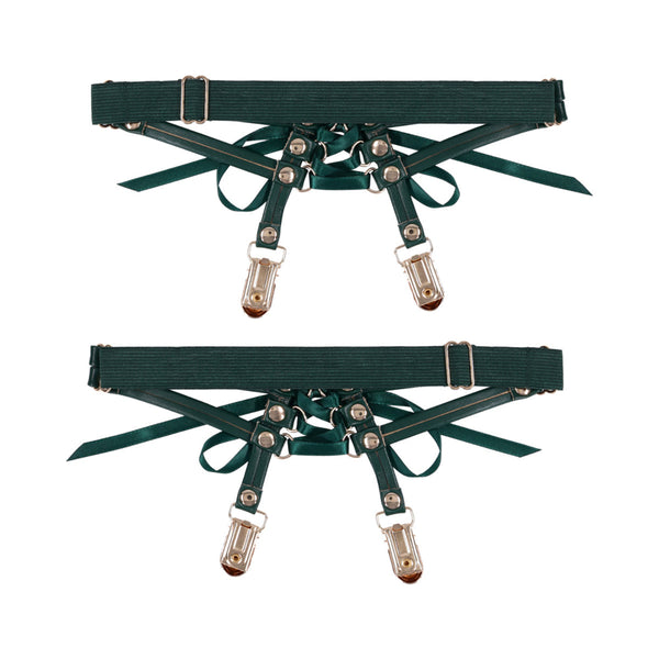 SS S&M Indica Laced Up Garters Sportsheets