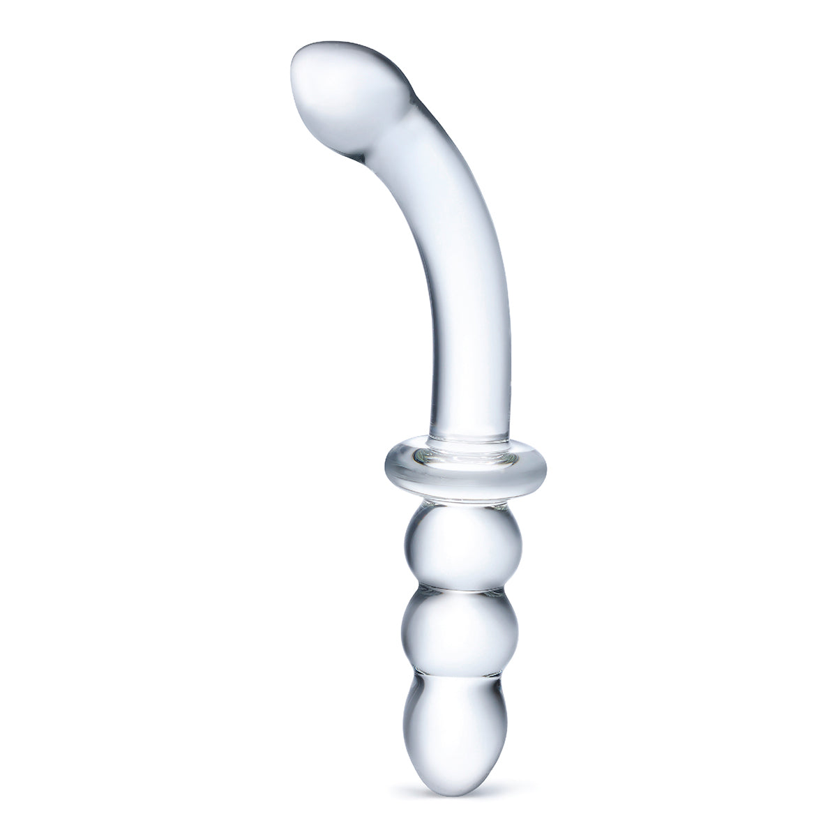 GLAS Ribbed G-Spot Glass Dil 8" Glas