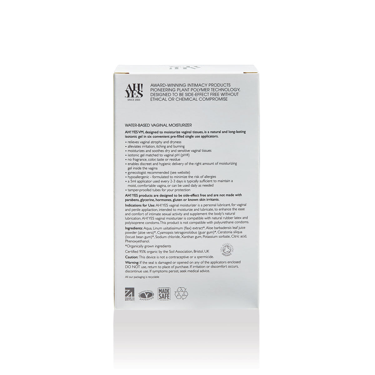 AH! YES VM Vaginal Moisturizer .17oz 6pk AH! YES