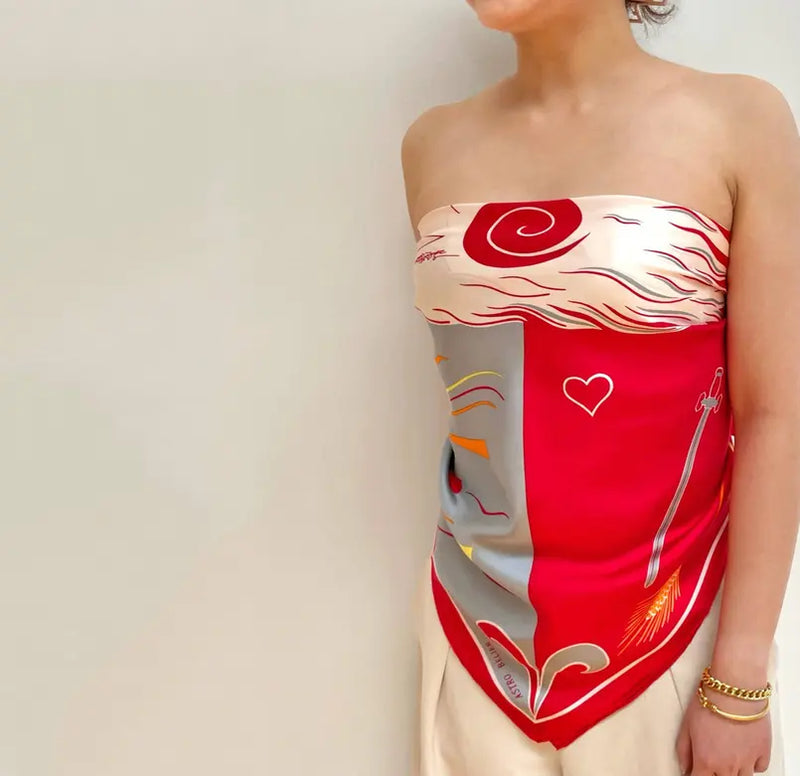 ARIES SILK SCARF - JACQUES LECONTE Mai Desiree