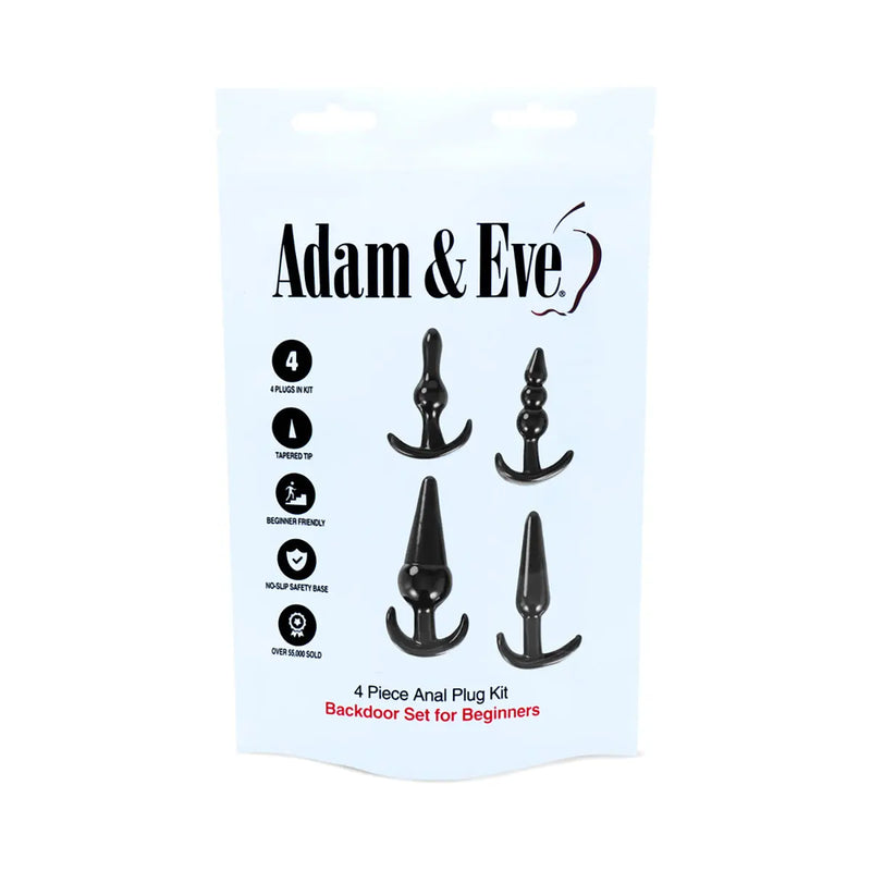 A&E 4-Piece Anal Plug Kit BAG PHE / Adam & Eve