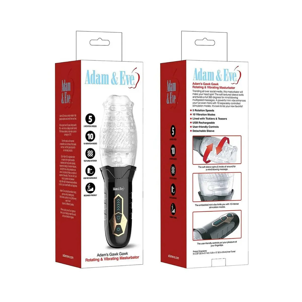 A&E Adam's Gawk Gawk Rotat Vibr Masturb - GreatEagleInc