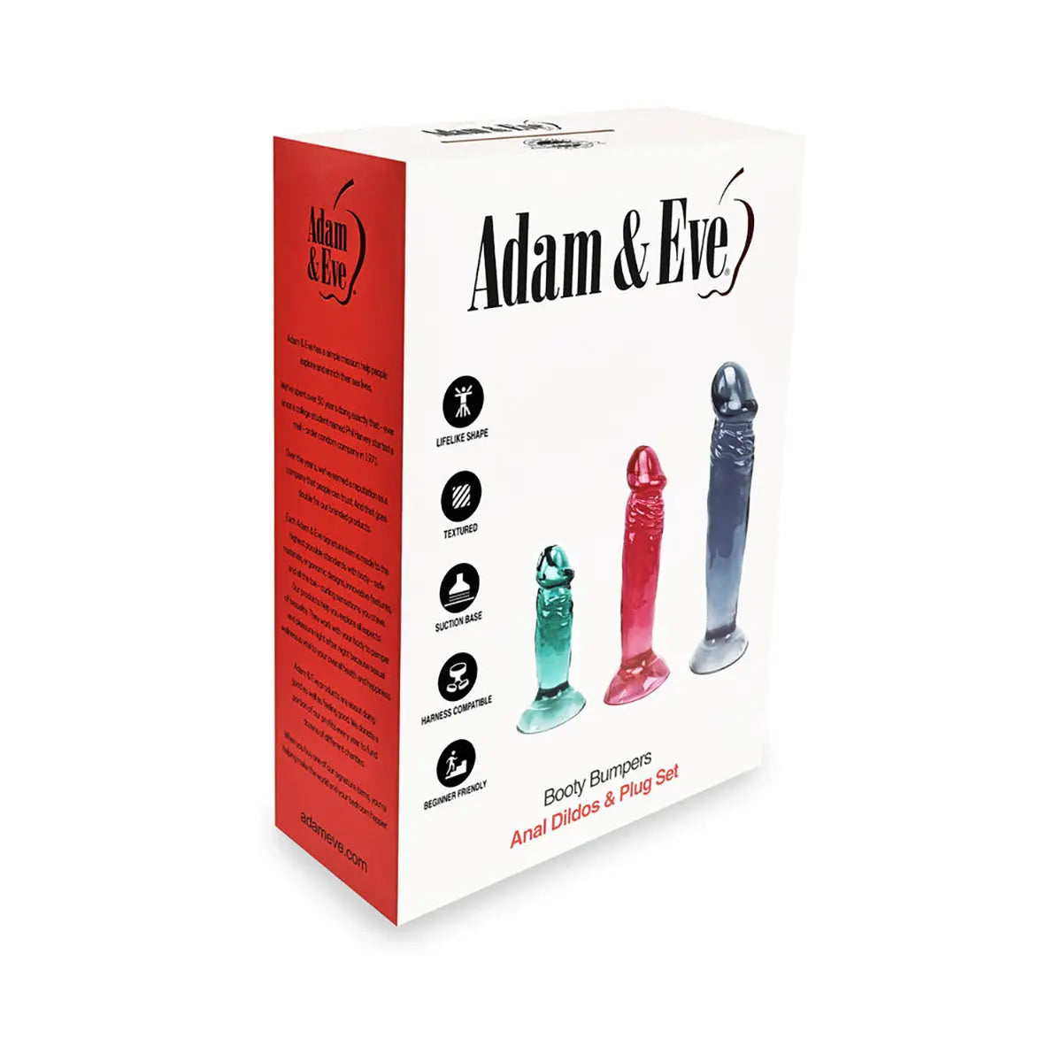 A&E Booty Bumpers Dildo & Plug Kit PHE / Adam & Eve