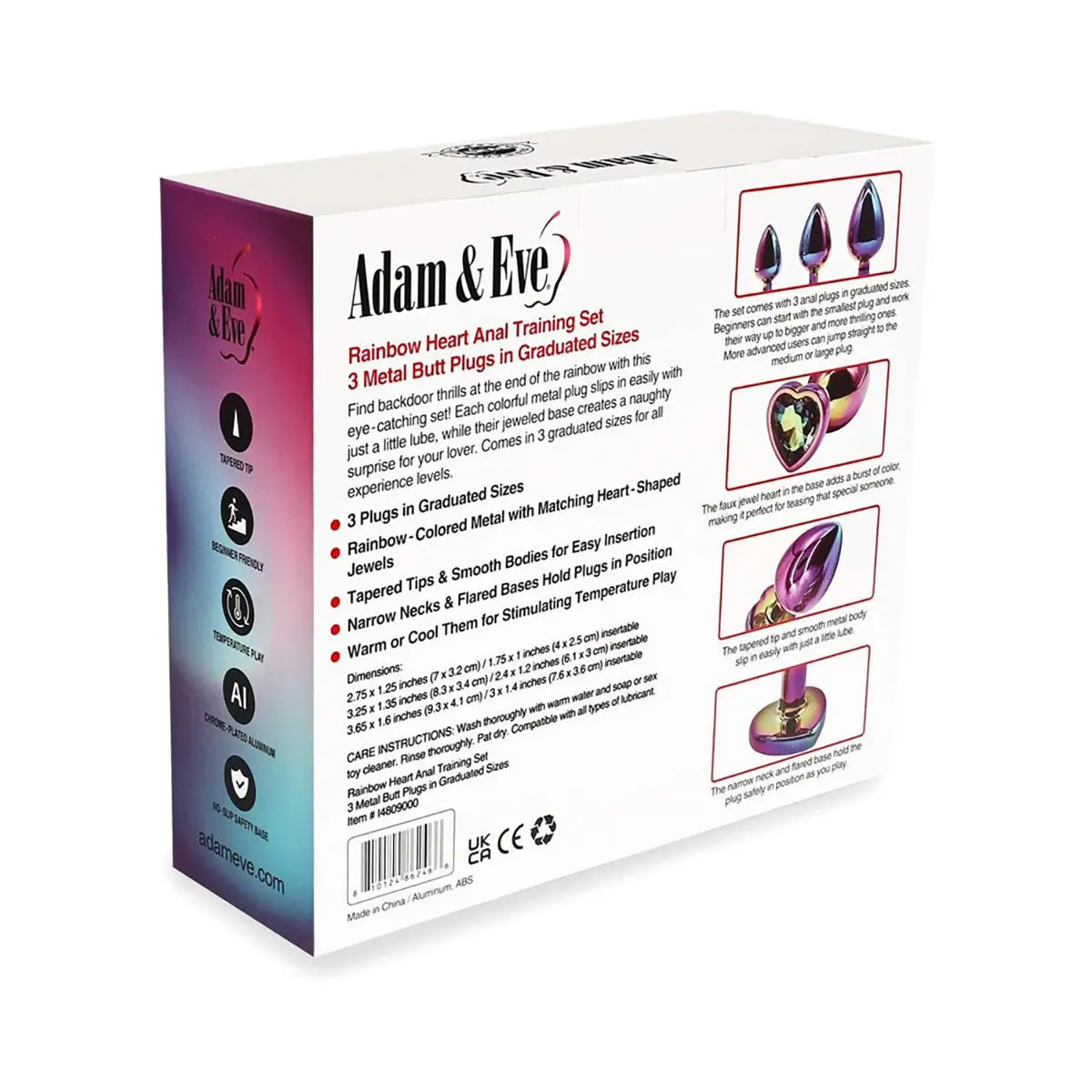 A&E Rainbow Heart Anal Training Set PHE / Adam & Eve