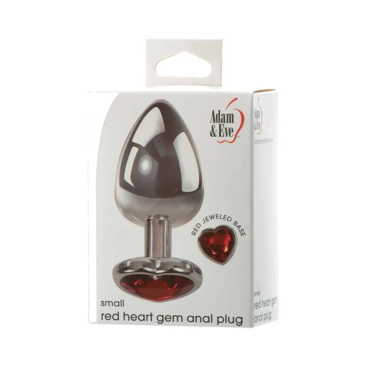 A&E Red Hearts Gem Anal Plug Small PHE / Adam & Eve