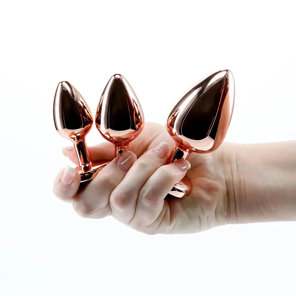 A&E Rose Gold Pink Heart Anal Train Set PHE / Adam & Eve