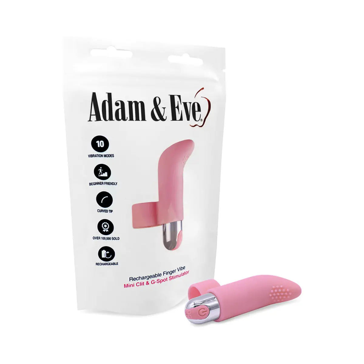 A&E Silicone Rechargeable Finger Vibe PHE / Adam & Eve