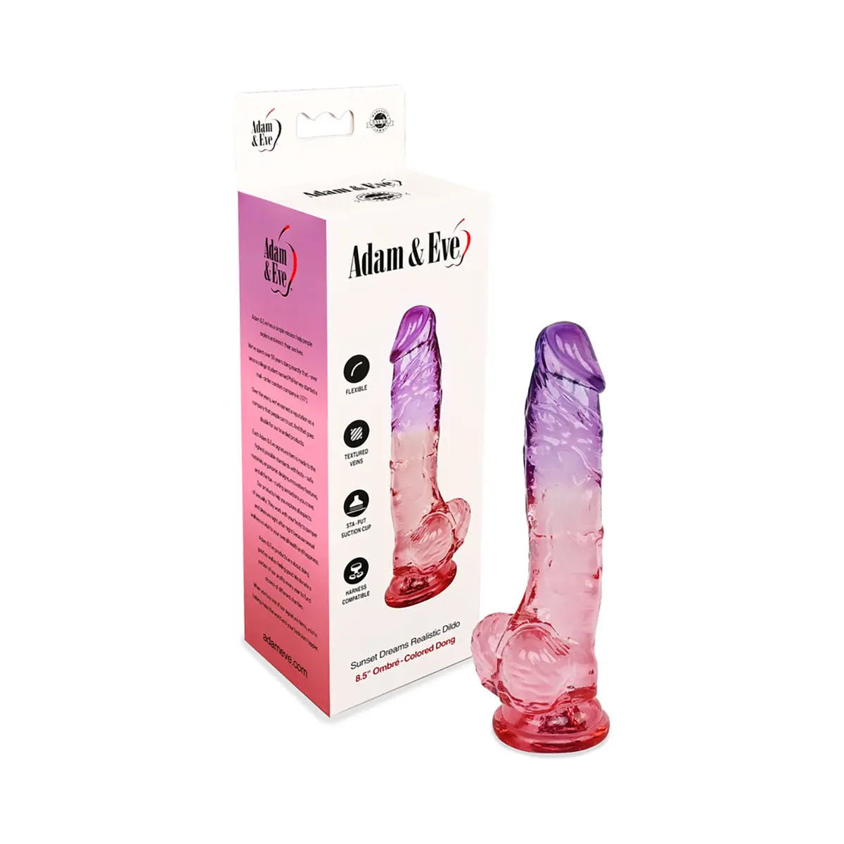 A&E Sunset Dreams Realistic Dildo 8.5in PHE / Adam & Eve