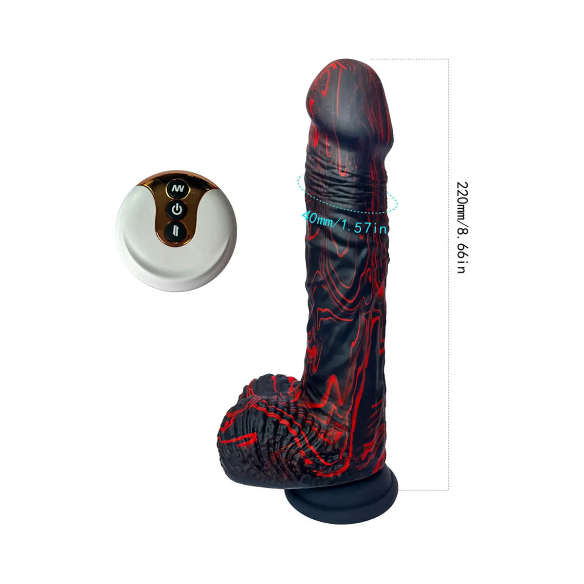 A&E The Bedrocker Thrusting Dildo PHE / Adam & Eve