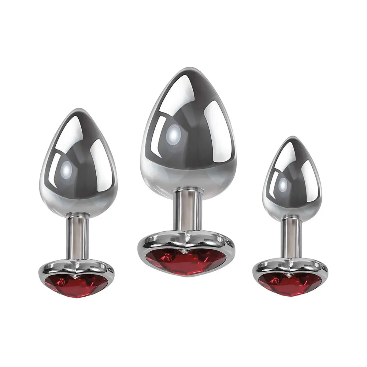 A&E Three Hearts Gem Anal Plug Set PHE / Adam & Eve