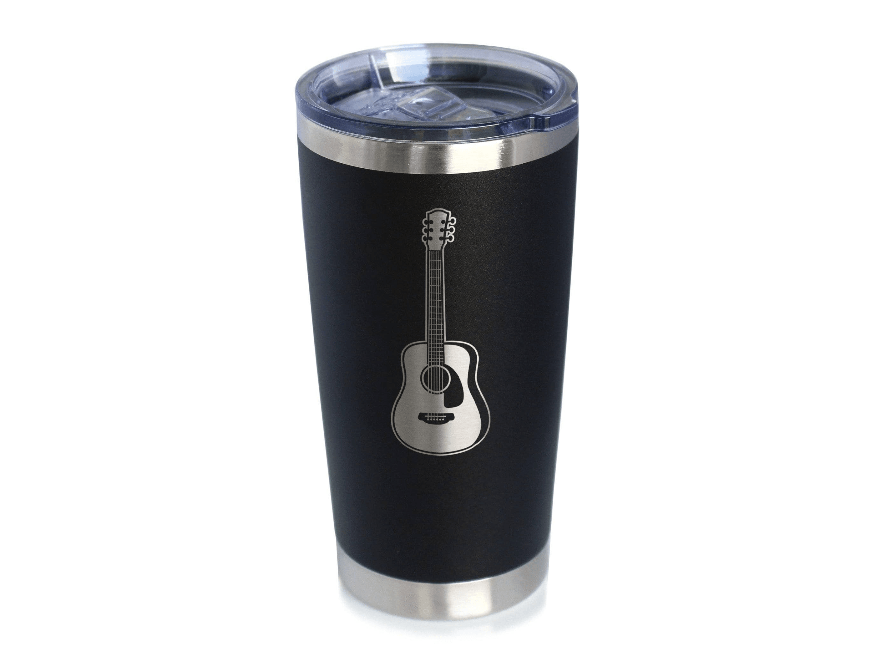 Acoustic Guitar Insulated Travel Tumbler - Musician Gifts Bevvee