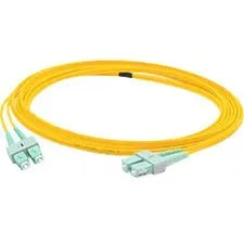 AddOn 1m ASC (Male) to ASC (Male) Yellow OS1 Duplex Fiber OFNR (Riser-Rated) Patch Cable AddOn
