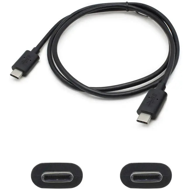 AddOn 1m USB 3.1 (C) Male to Male Black Cable AddOn