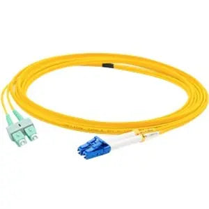 AddOn 2m LC (Male) to ASC (Male) Yellow OS1 Duplex Fiber OFNR (Riser-Rated) Patch Cable AddOn